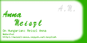 anna meiszl business card